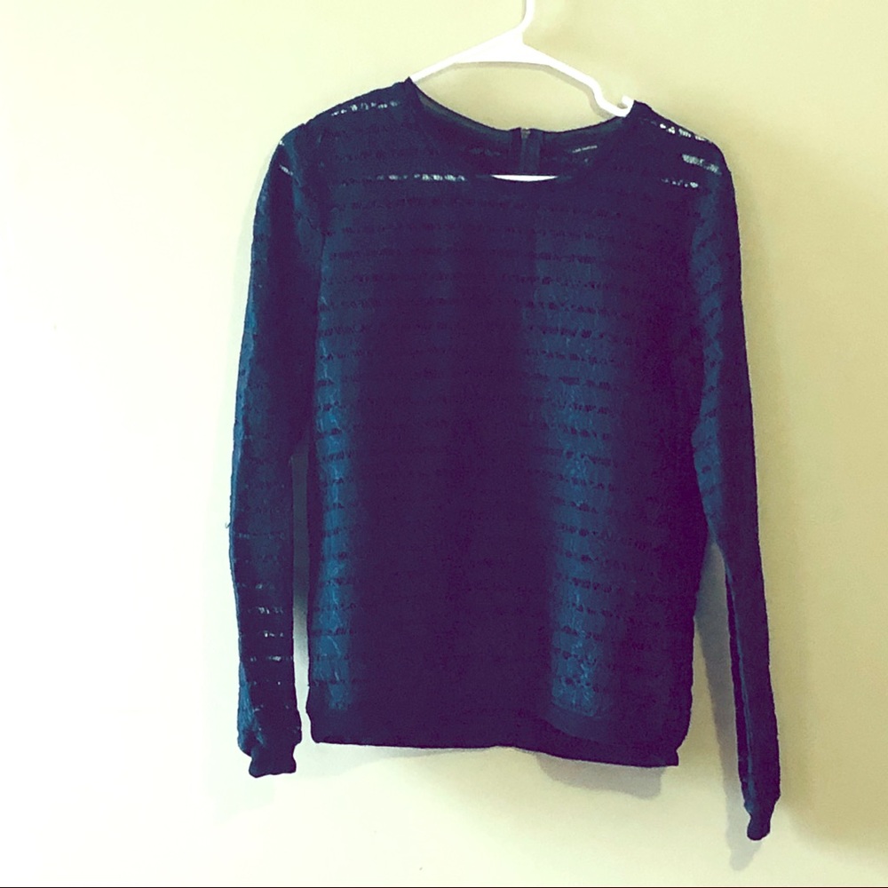 ANN TAYLOR Lace Blouse Medium